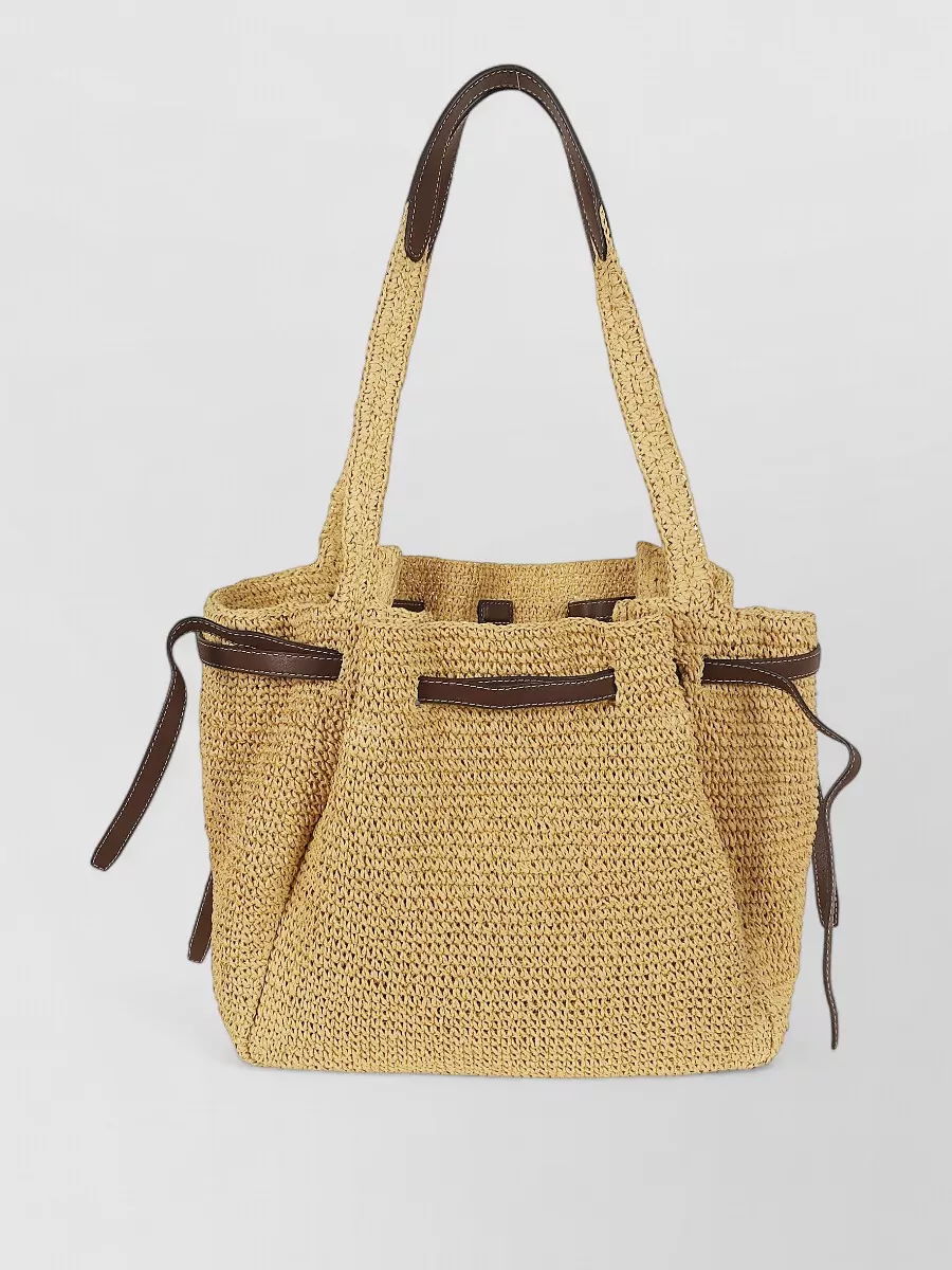 Tory Burch Romy Straw Tote Bag