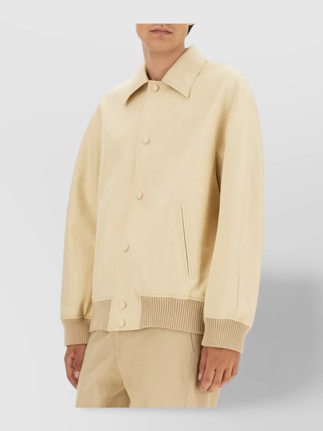 Lanvin Collared Oversize Buttoned Jacket