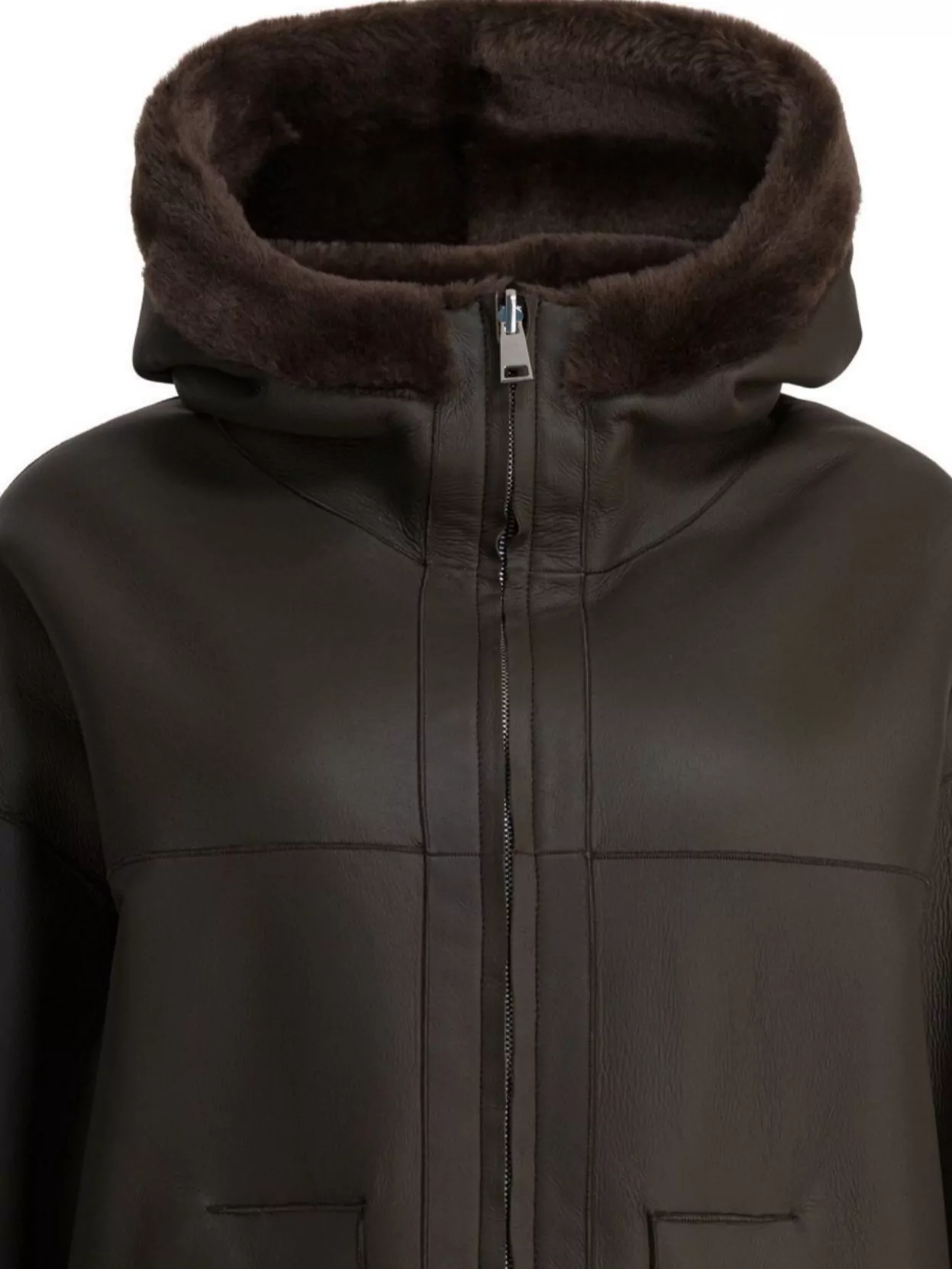 Blancha Versatile Hooded Reversible Jacket Front Pockets