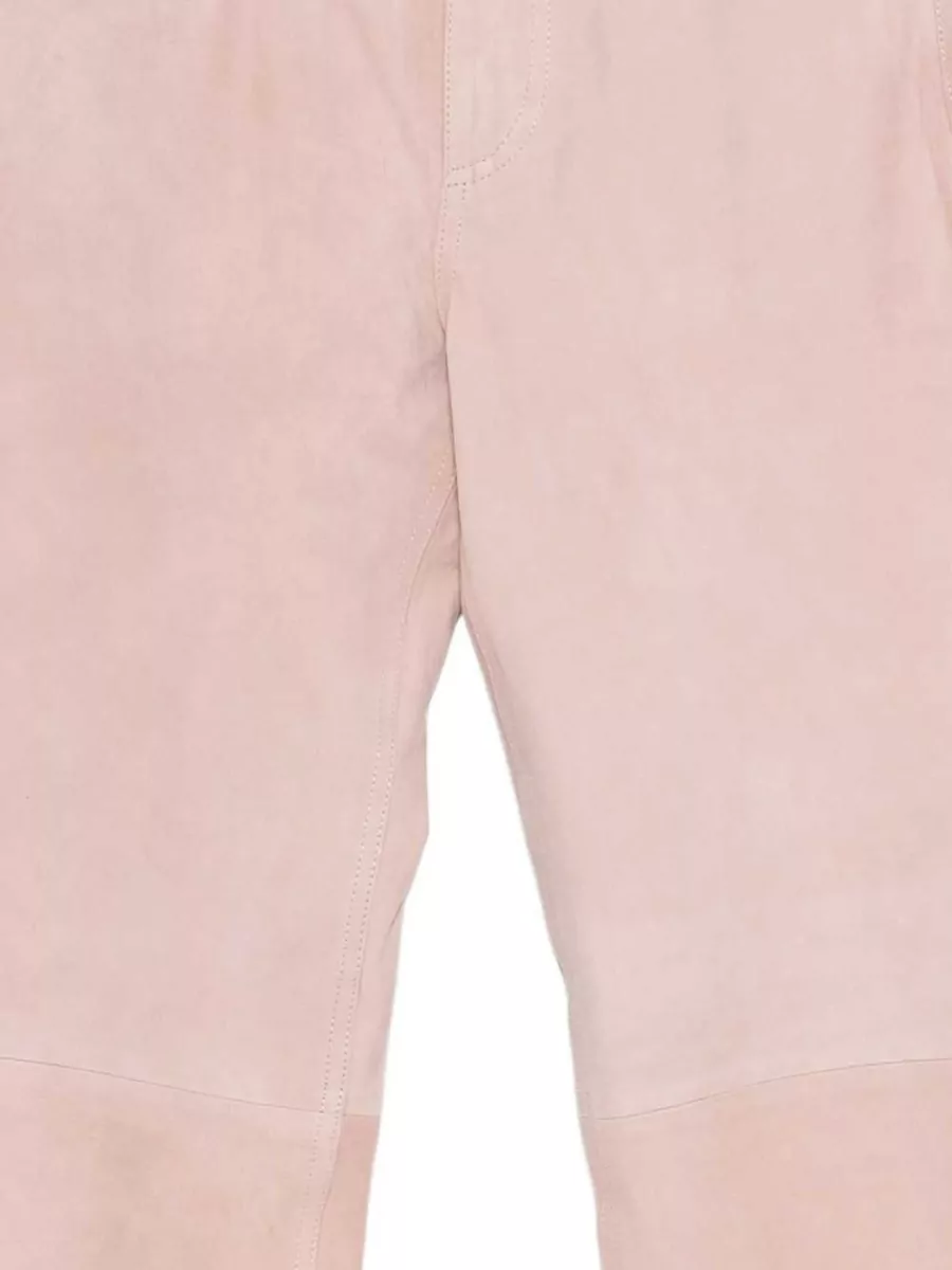 Haikure Suede Straight-Leg Trousers