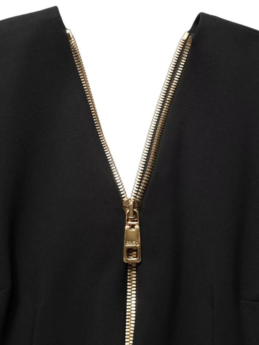 Dolce&Gabbana Long-sleeve zip-front midi dress