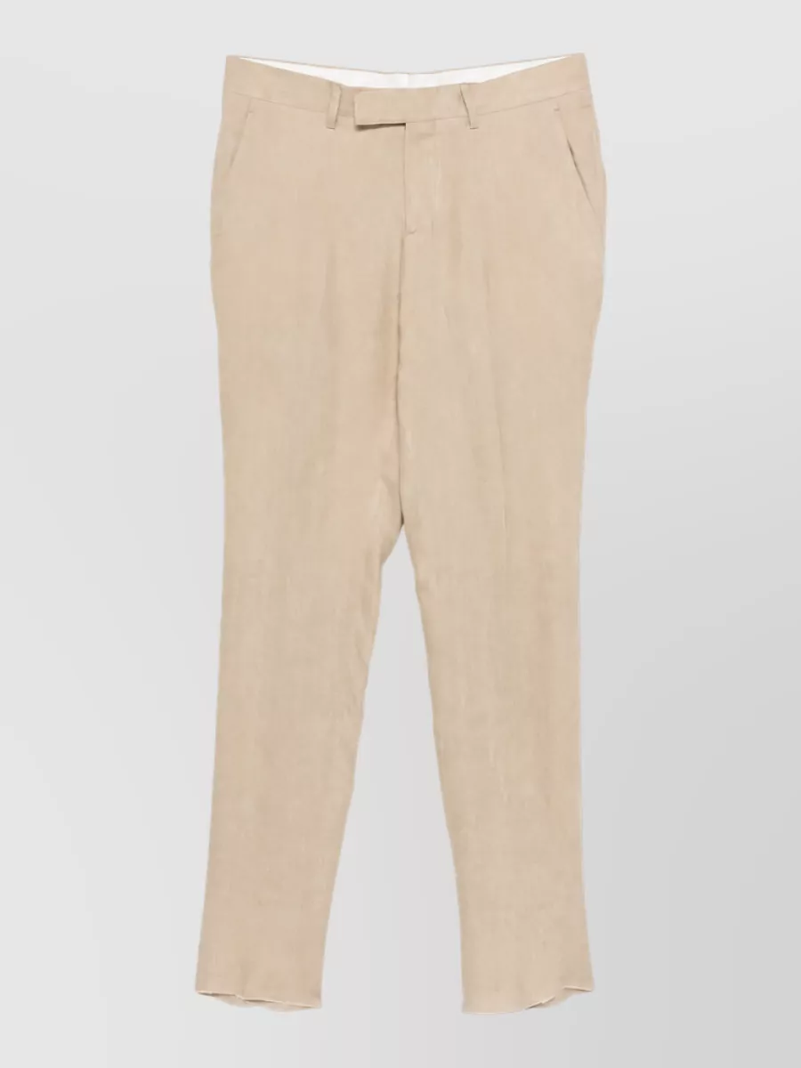 Lardini linen straight-leg trousers