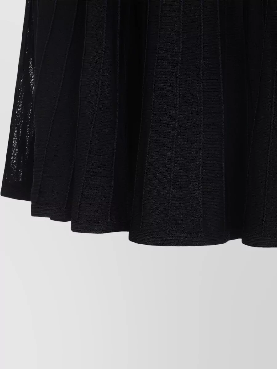 Ralph Lauren Collection Striped A-Line Midi Skirt