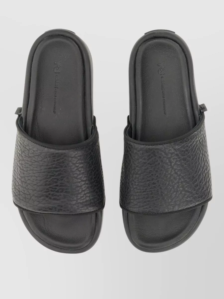 Y-3 Grained Slide Sandals
