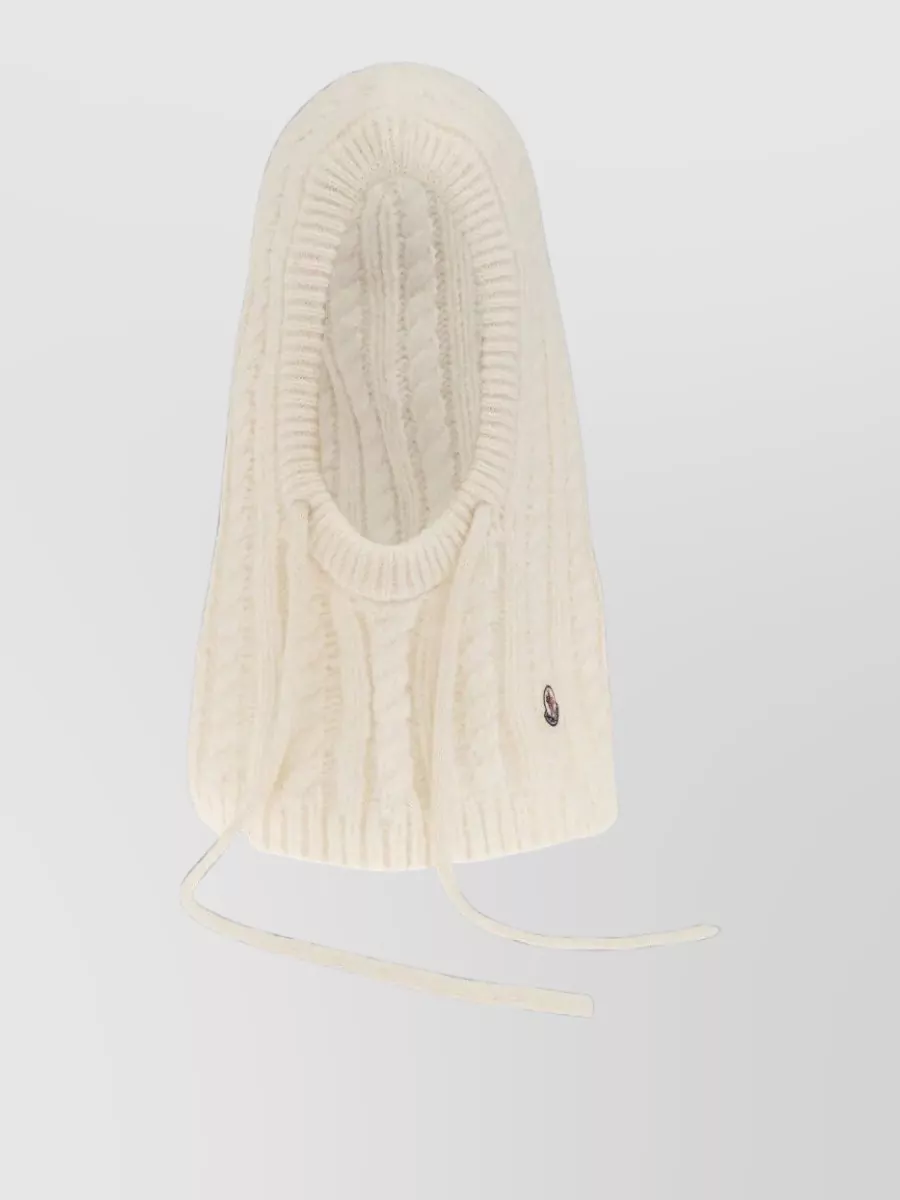Moncler cable knit ribbed balaclava