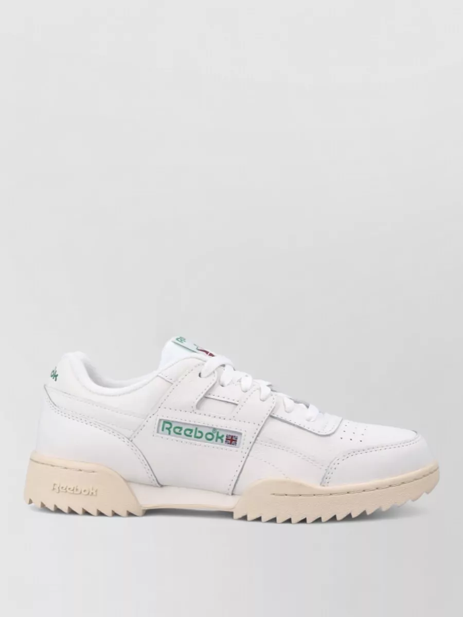 Reebok Leather Low-Top Lace-Up Sneakers