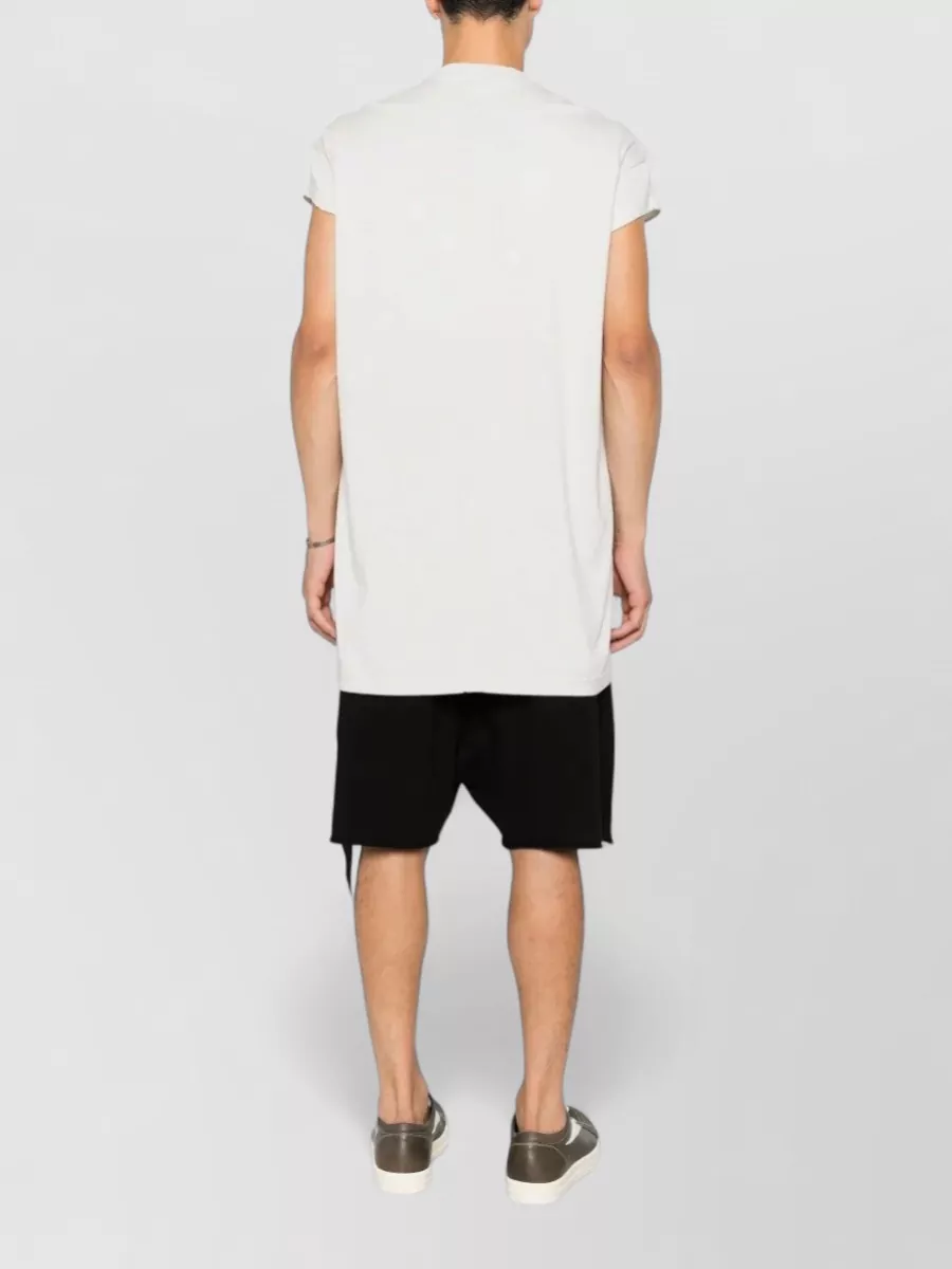 Rick Owens Drkshdw Ribbed Oversized Sleeveless Cotton T-Shirt