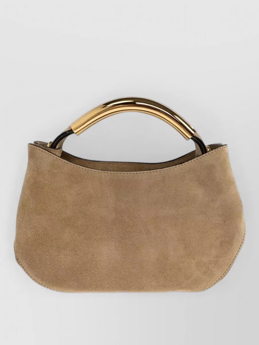Moschino Suede Clutch Bag