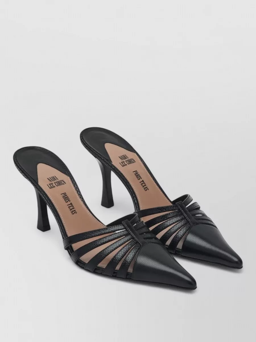 Paris Texas leather mules