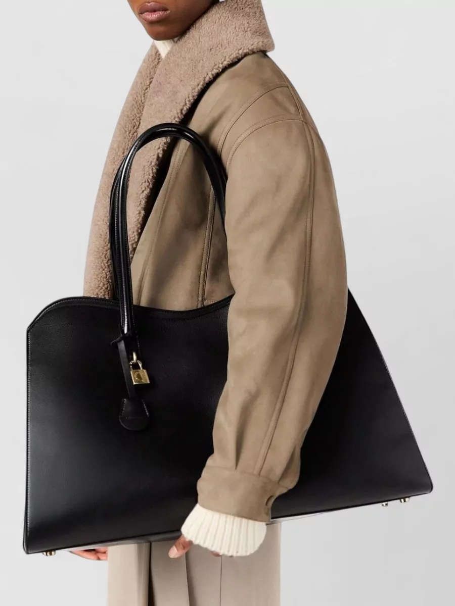 Stella Mccartney Faux Leather Oversized Coat