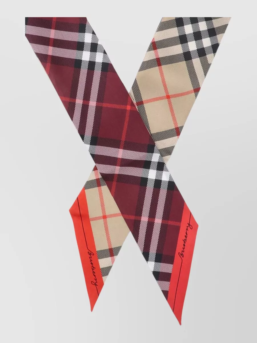 Burberry silk check scarf