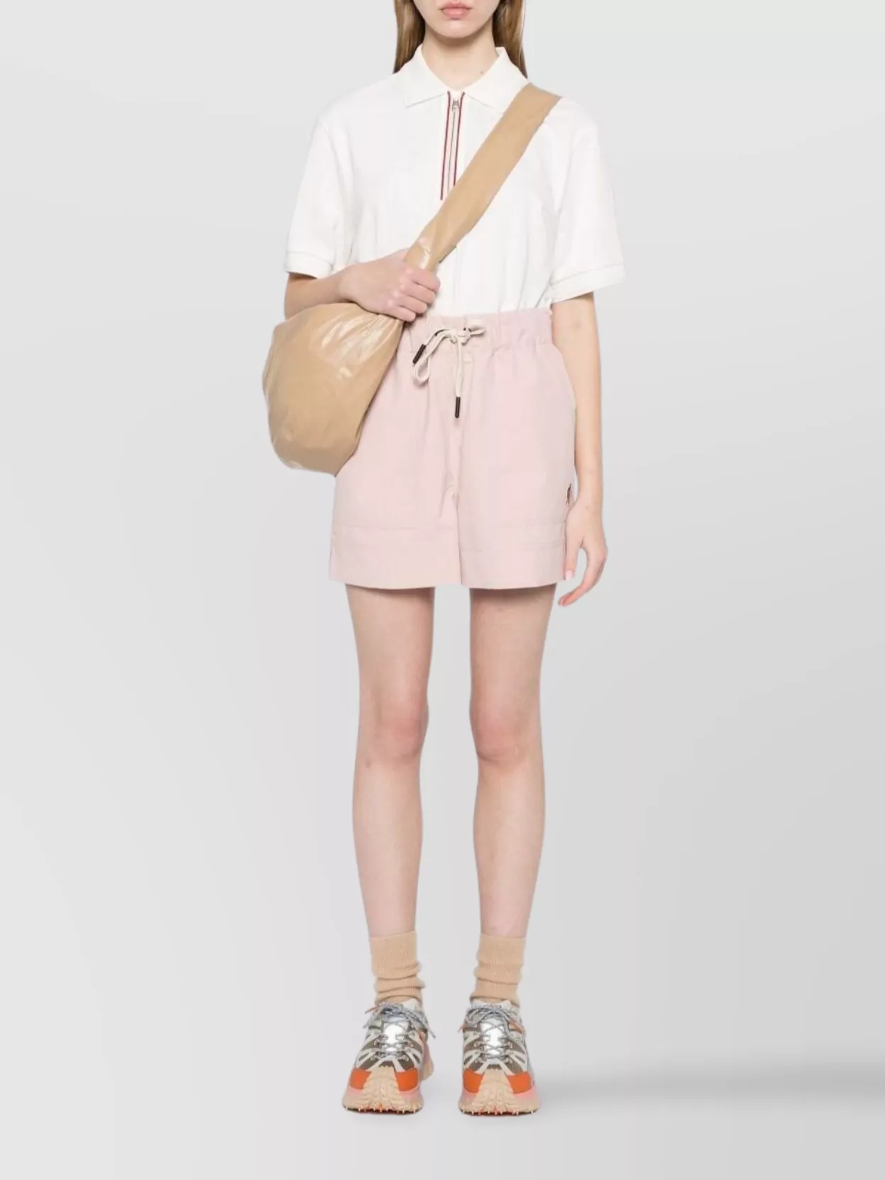 Moncler Grenoble Water-Repellent Windproof Drawstring Waistband Shorts