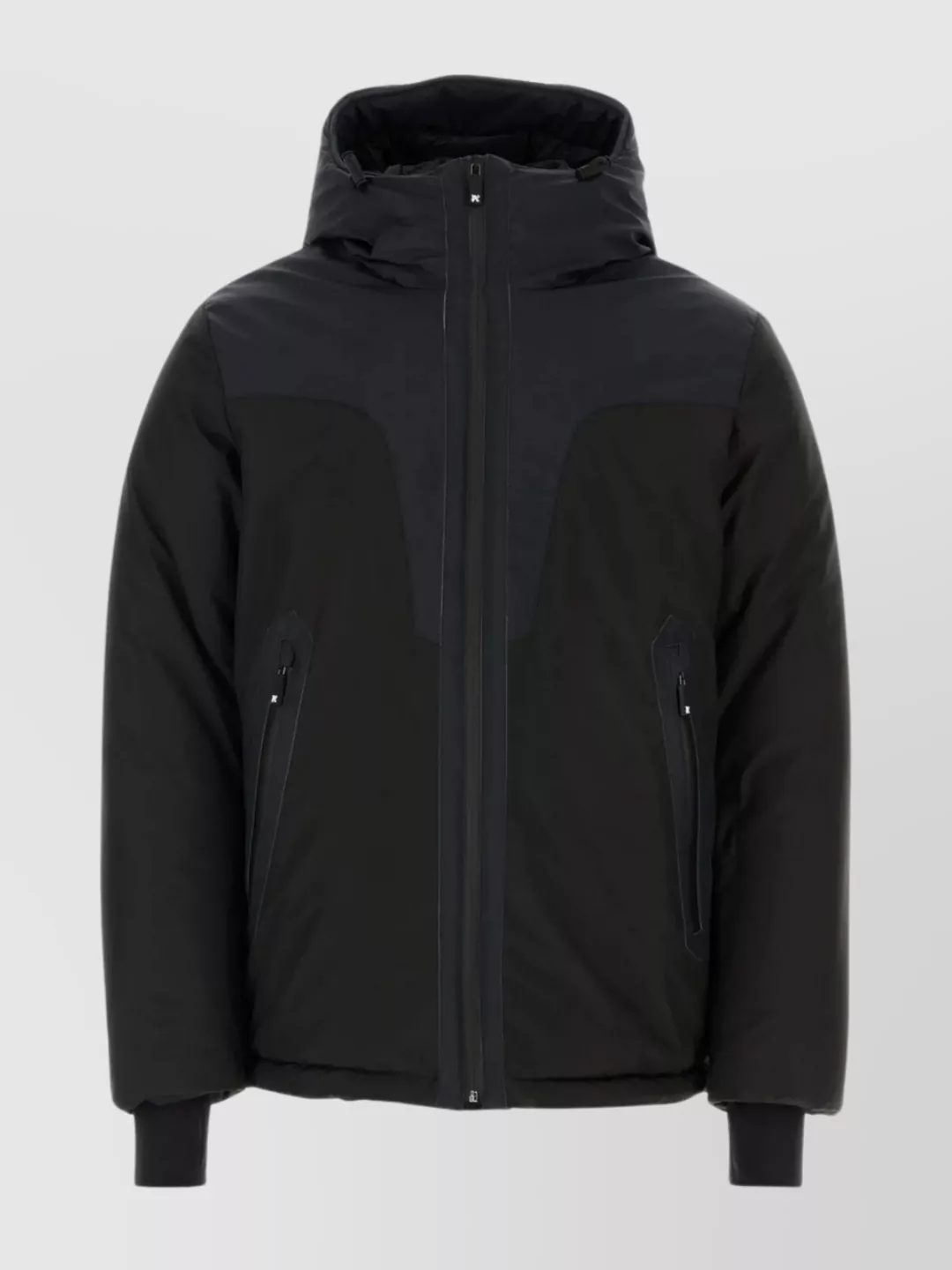 Shop Palm Angels Pa Ski Club Jacket With Hood And Front Zip Pockets
