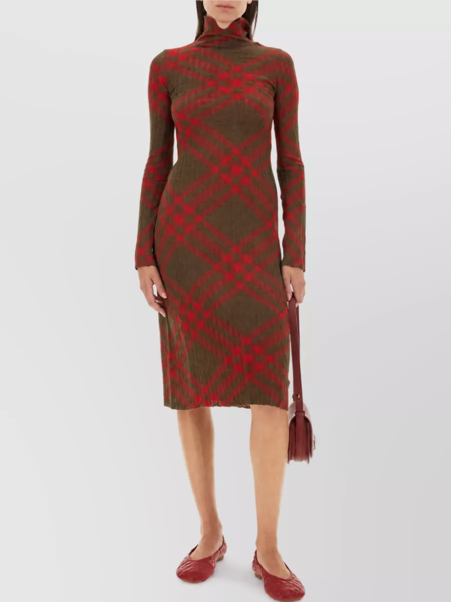 Burberry Checked Knit Dress