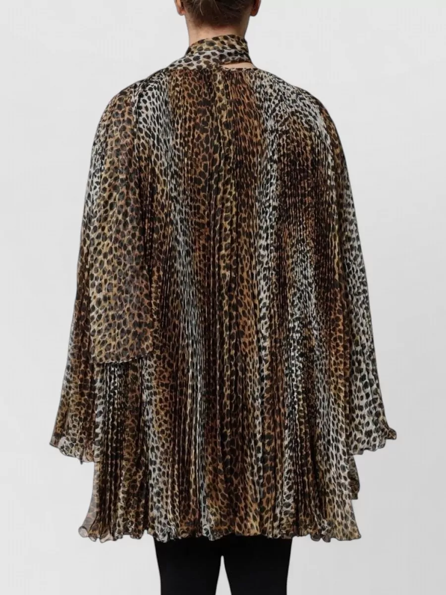 Dolce&Gabbana Leopard-Print Chiffon Mini Dress