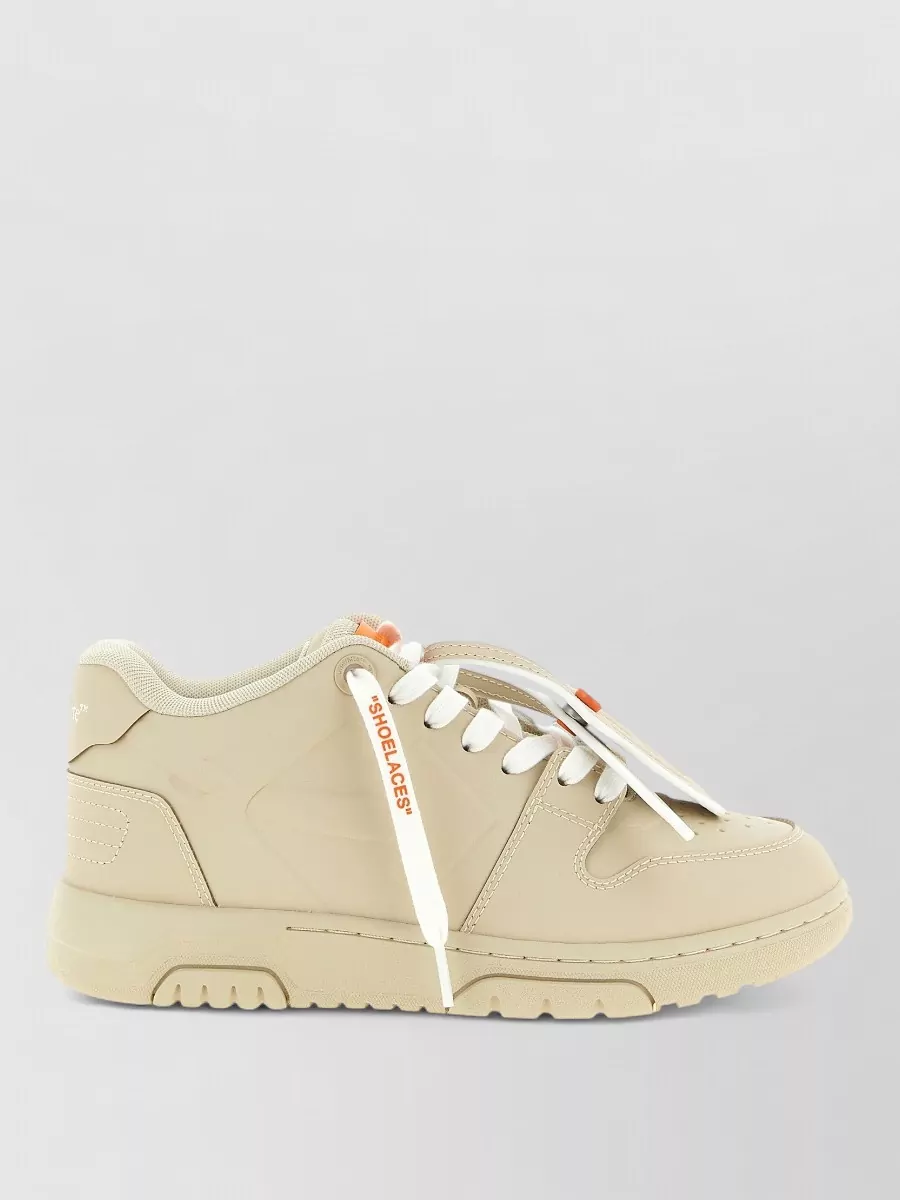 Off-White Thermoplastic Polyurethane Lace-Up Sneakers