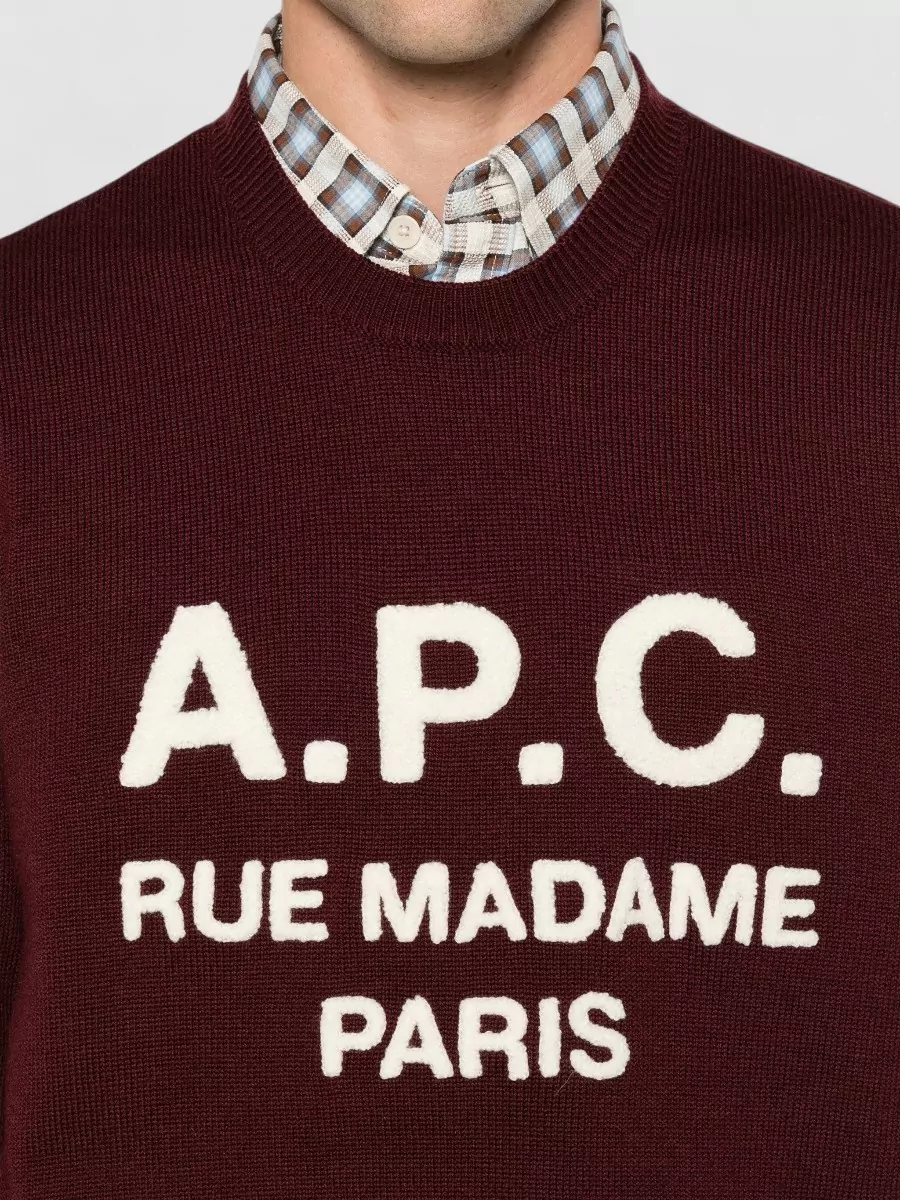 A.p.c. Virgin Wool Crewneck Sweater