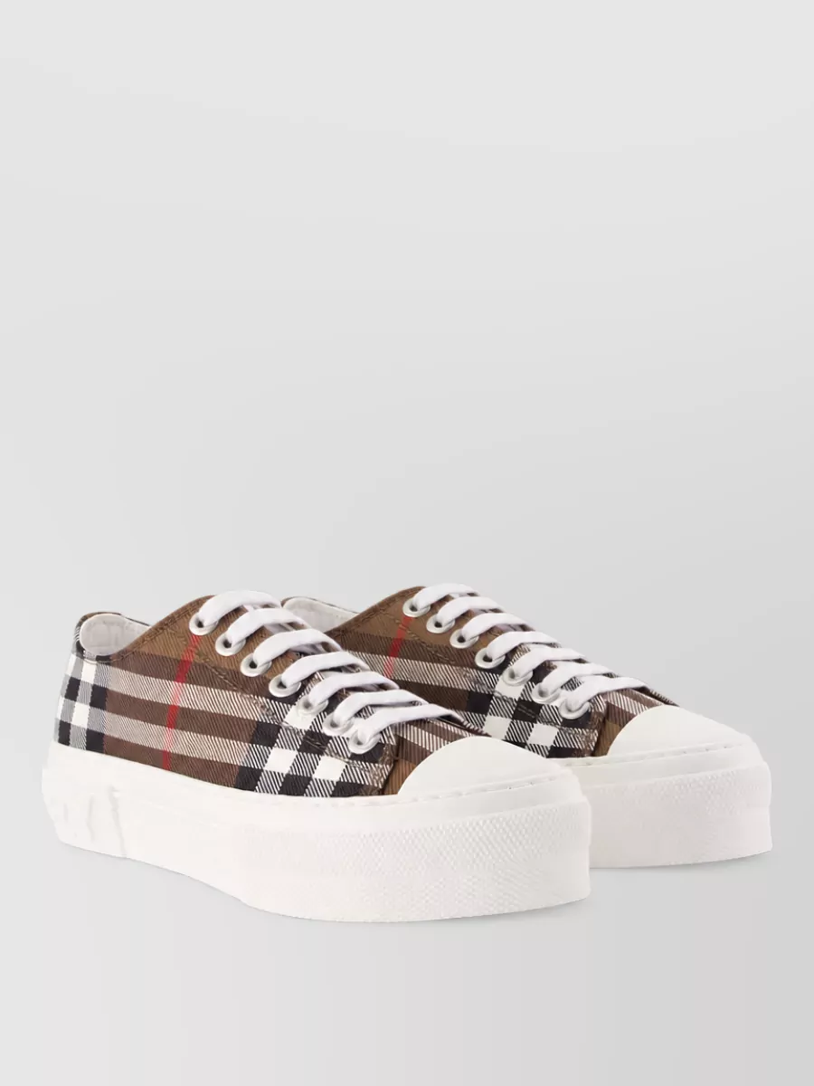 Burberry nylon lace-up sneakers
