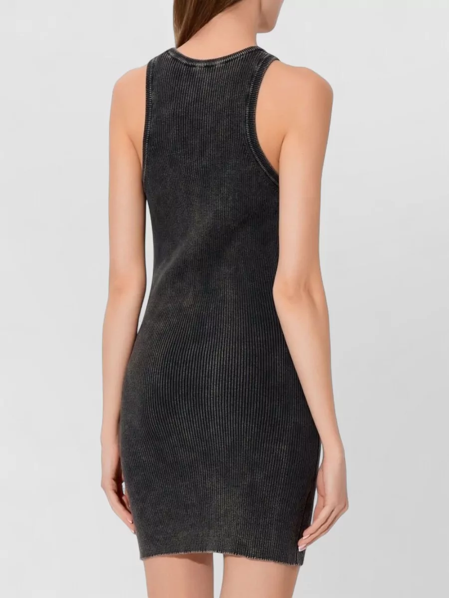 Diesel Sleeveless Dress With Cut-Out And Ribbed Texture