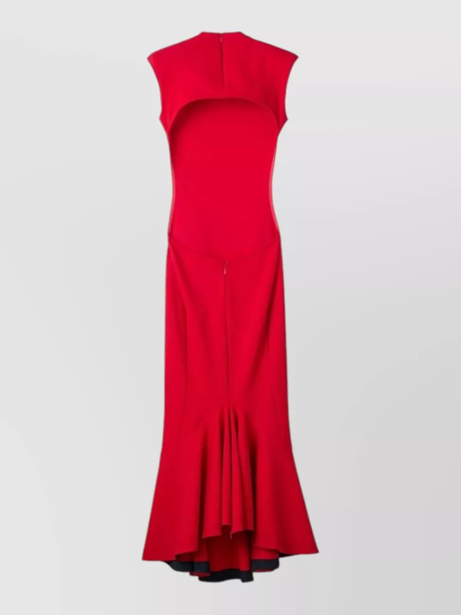 Jacquemus Polka-Dot Sleeveless Open-Back Midi Dress
