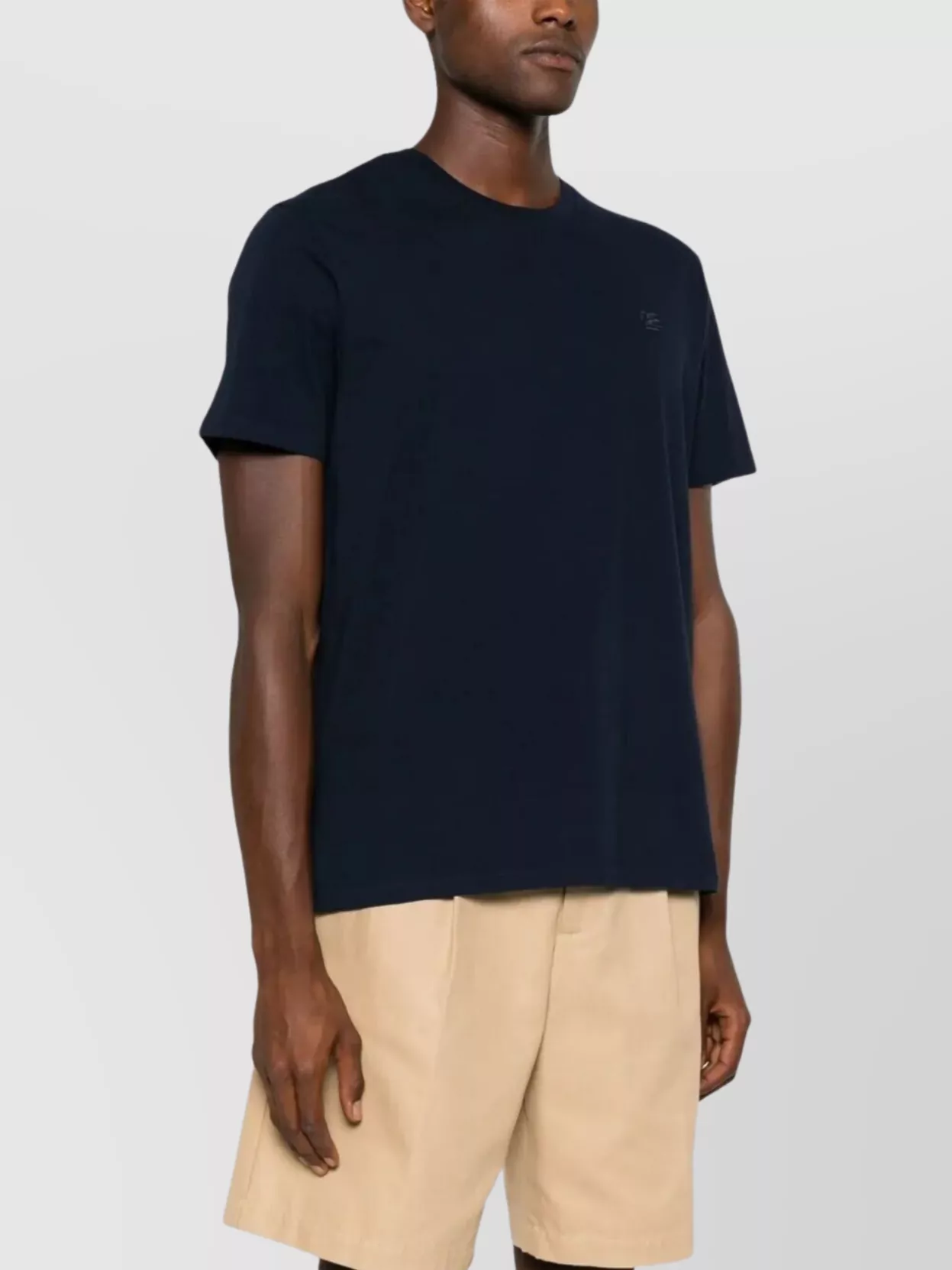 Etro Cotton T-Shirt Embroidered Pegaso