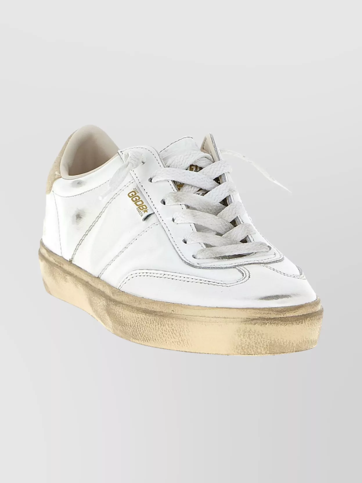 Golden Goose Distressed Low-top Sneakers Rubber Sole In White