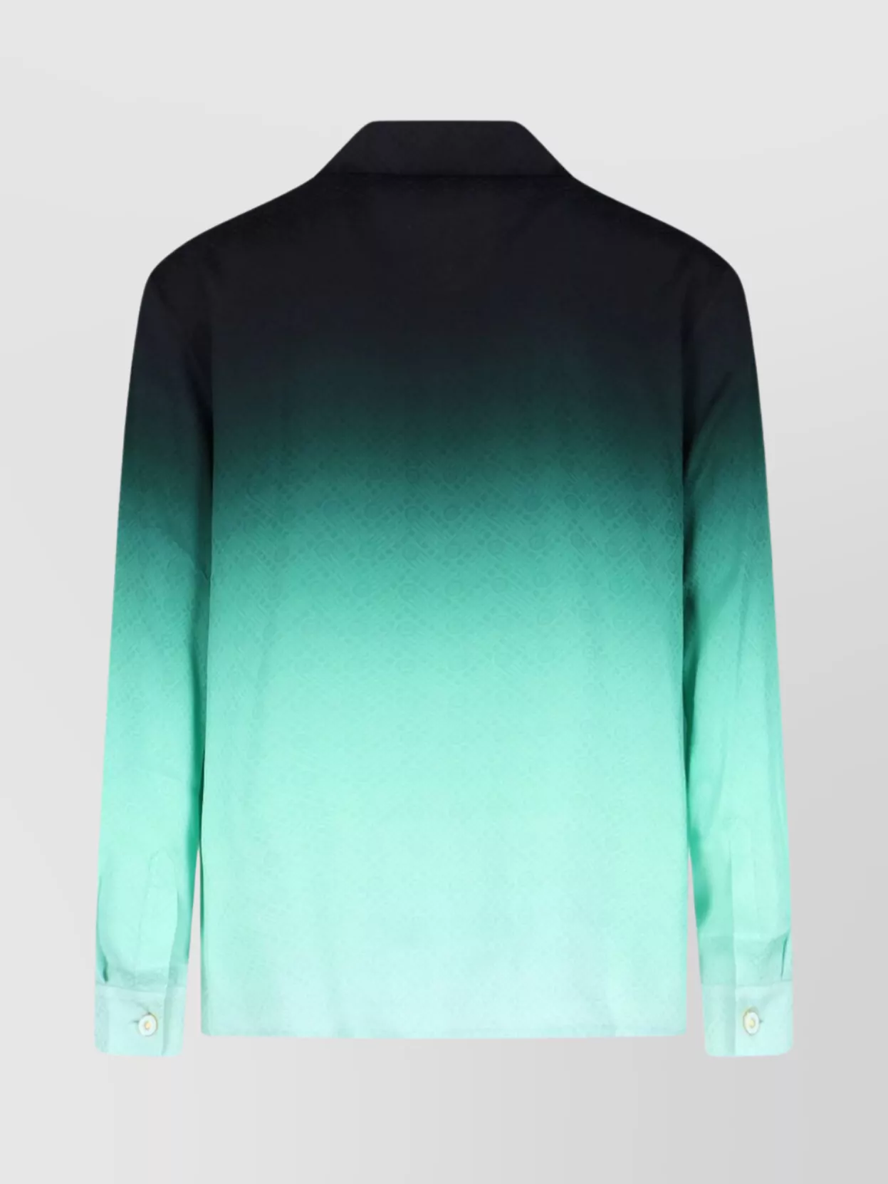 Casablanca Long Sleeve Gradient Shirt With Chest Pocket In Green