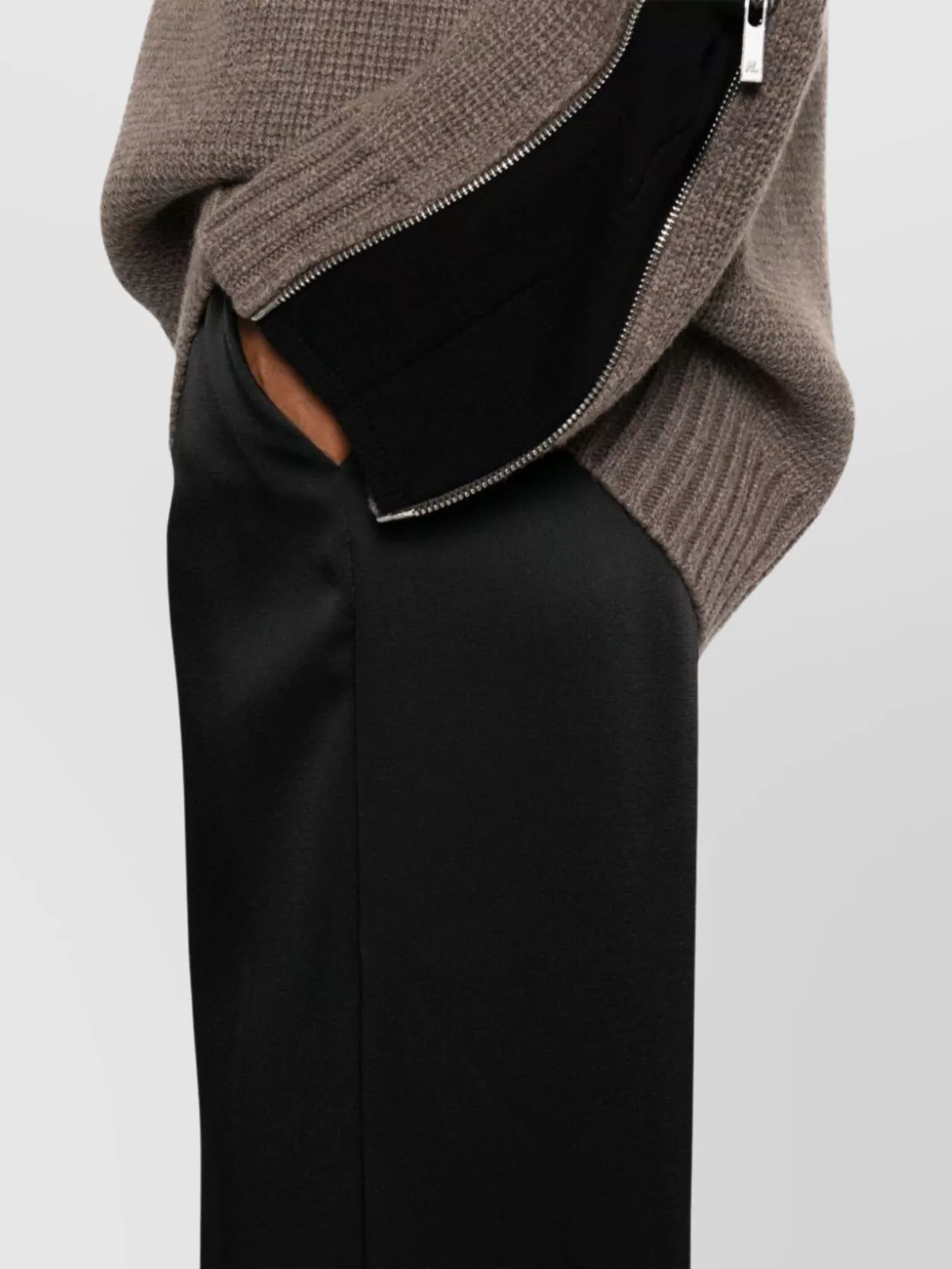 Herno Wide Leg Trousers Side Pockets