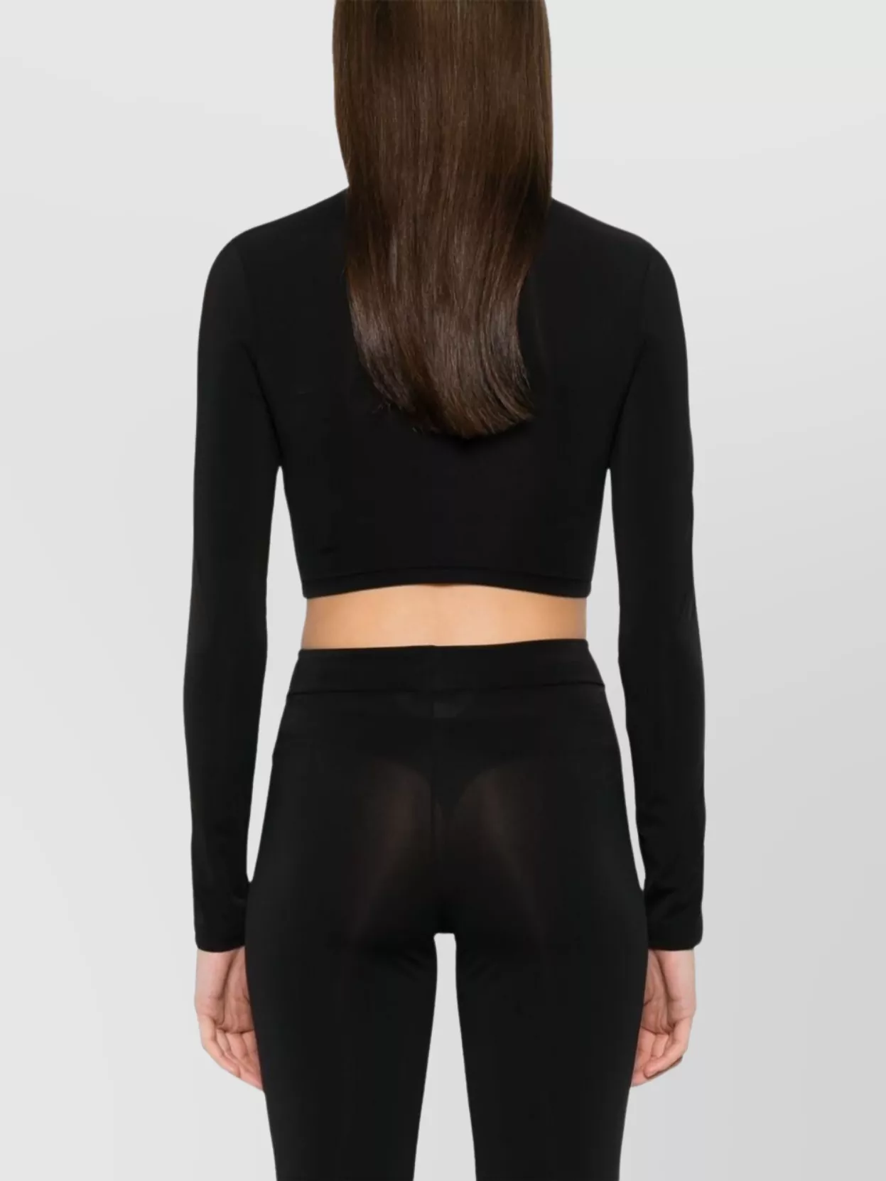 Palm Angels Logo Cutout Mock Neck Top