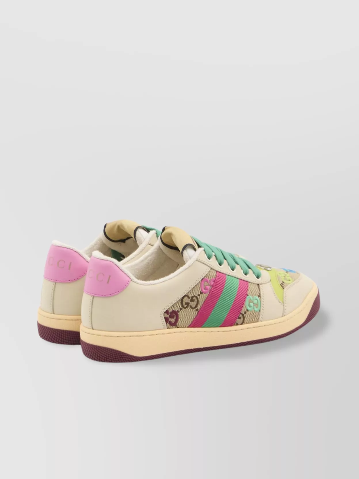 Gucci Embroidered Logo Low Top Sneaker