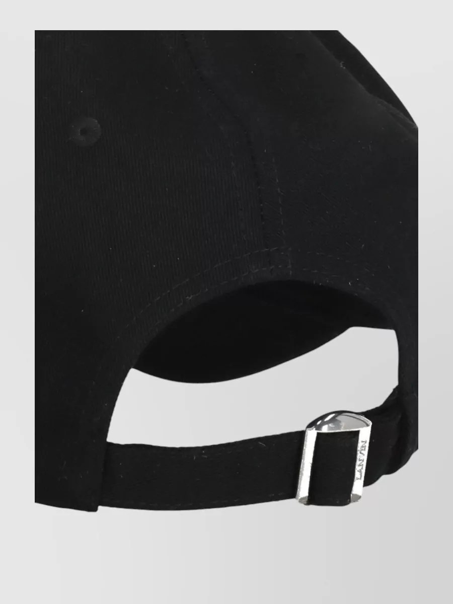 Lanvin Cotton Baseball Hat Eyelet Vents Visor