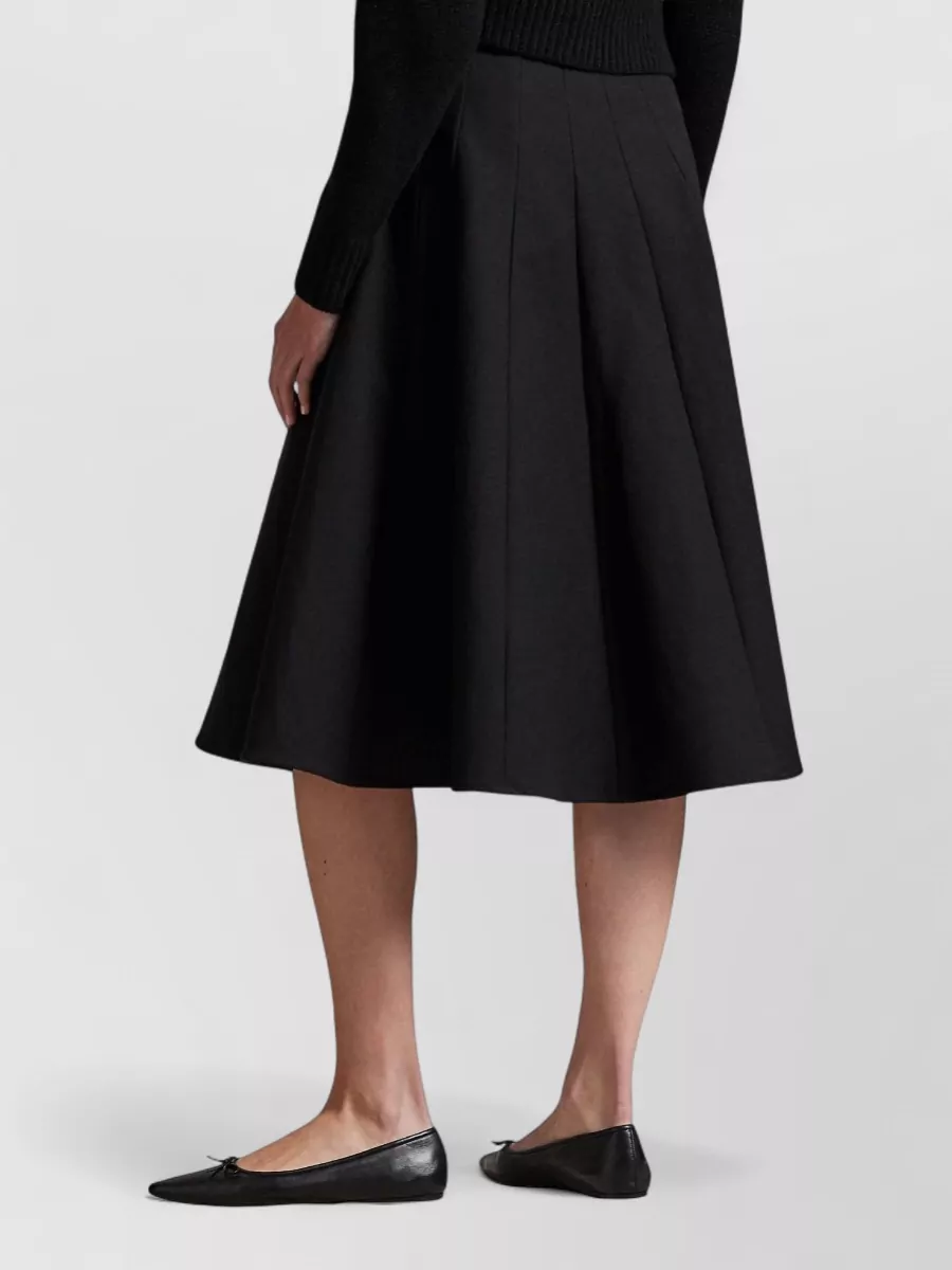 Ralph Lauren High Waist Midi Pleated Skirt