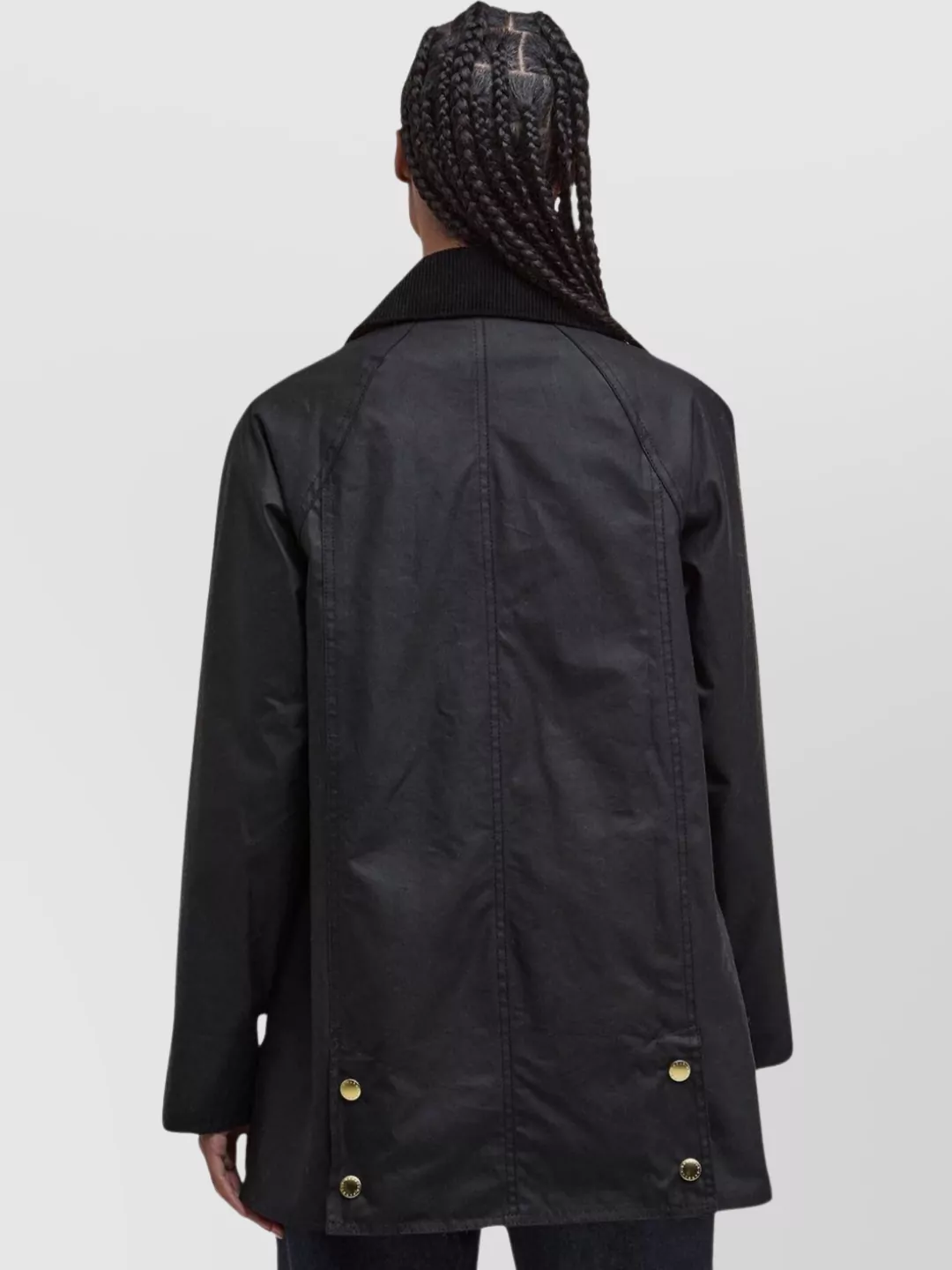 Barbour Contemporary Waxed Jacket High Collar