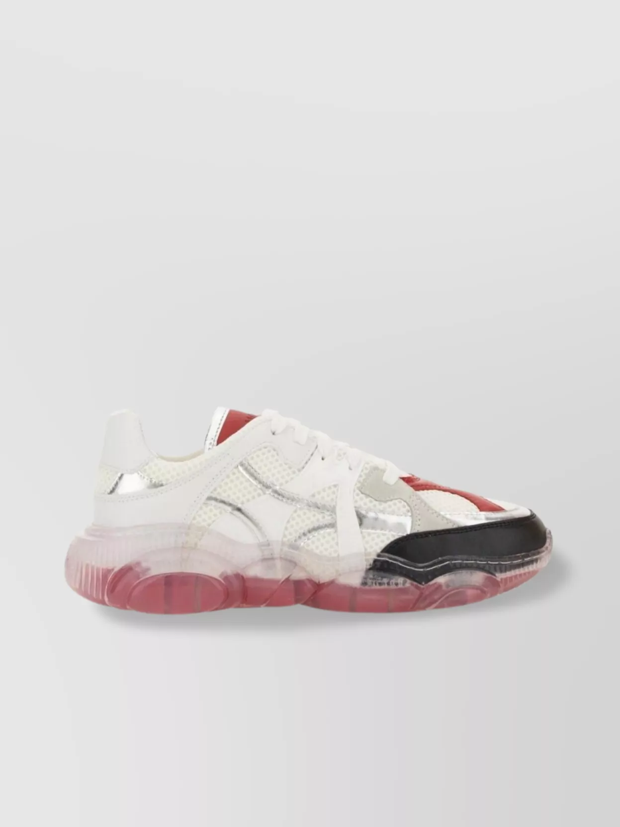 Moschino Mesh Multicolor Transparent Sole Sneaker
