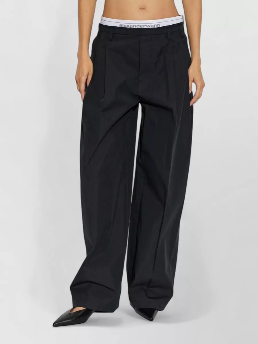 Alexander Wang High-Rise Wide-Leg Trousers