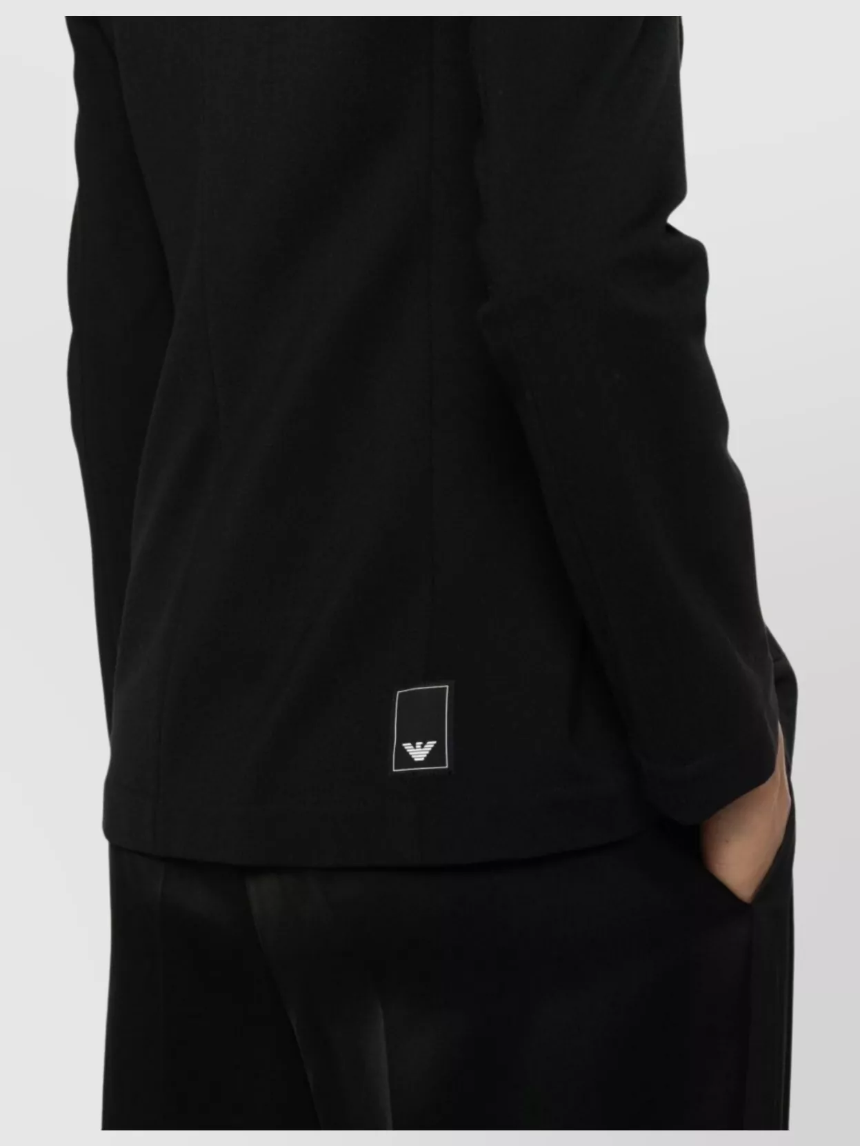 Emporio Armani Tailored Jersey Blazer Featuring Pockets