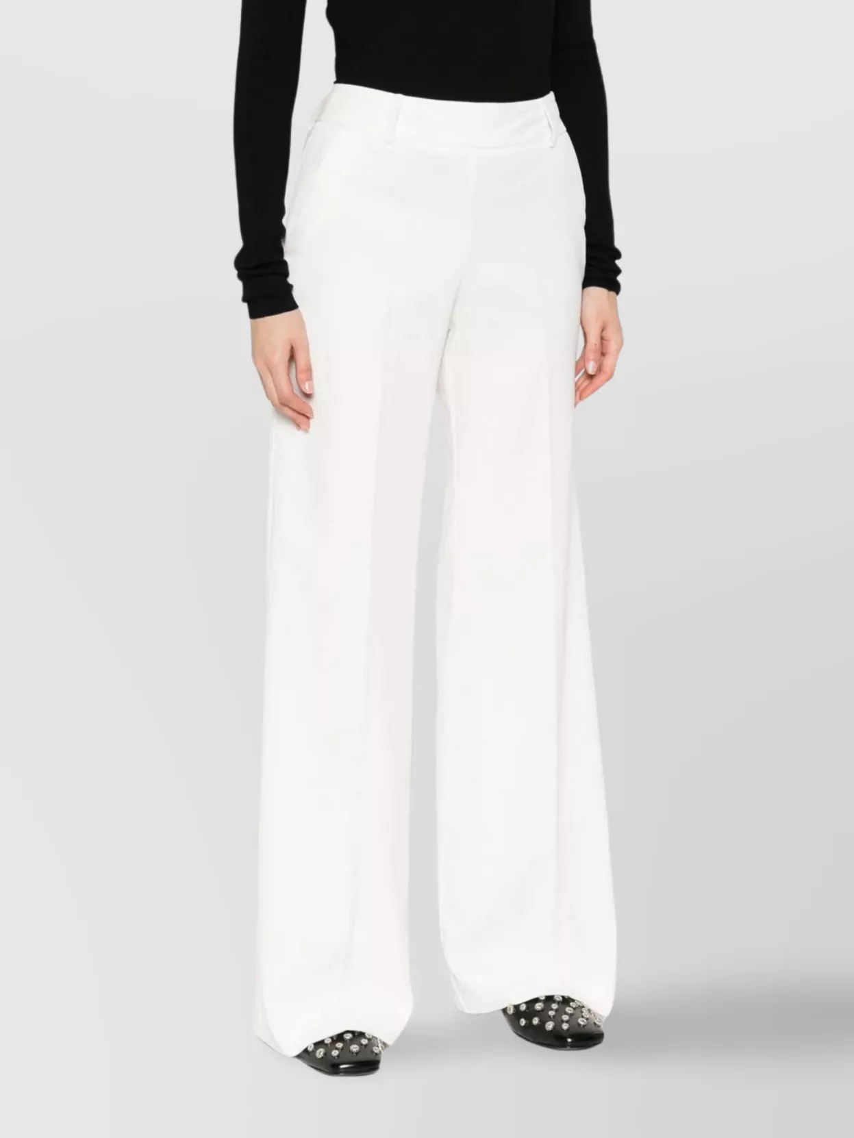 Ermanno Firenze Wide-Leg Trousers With Pockets And Loops