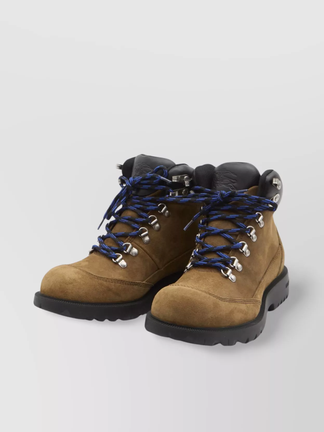 Burberry Trekking Boots With Sand-Colored Check Insert