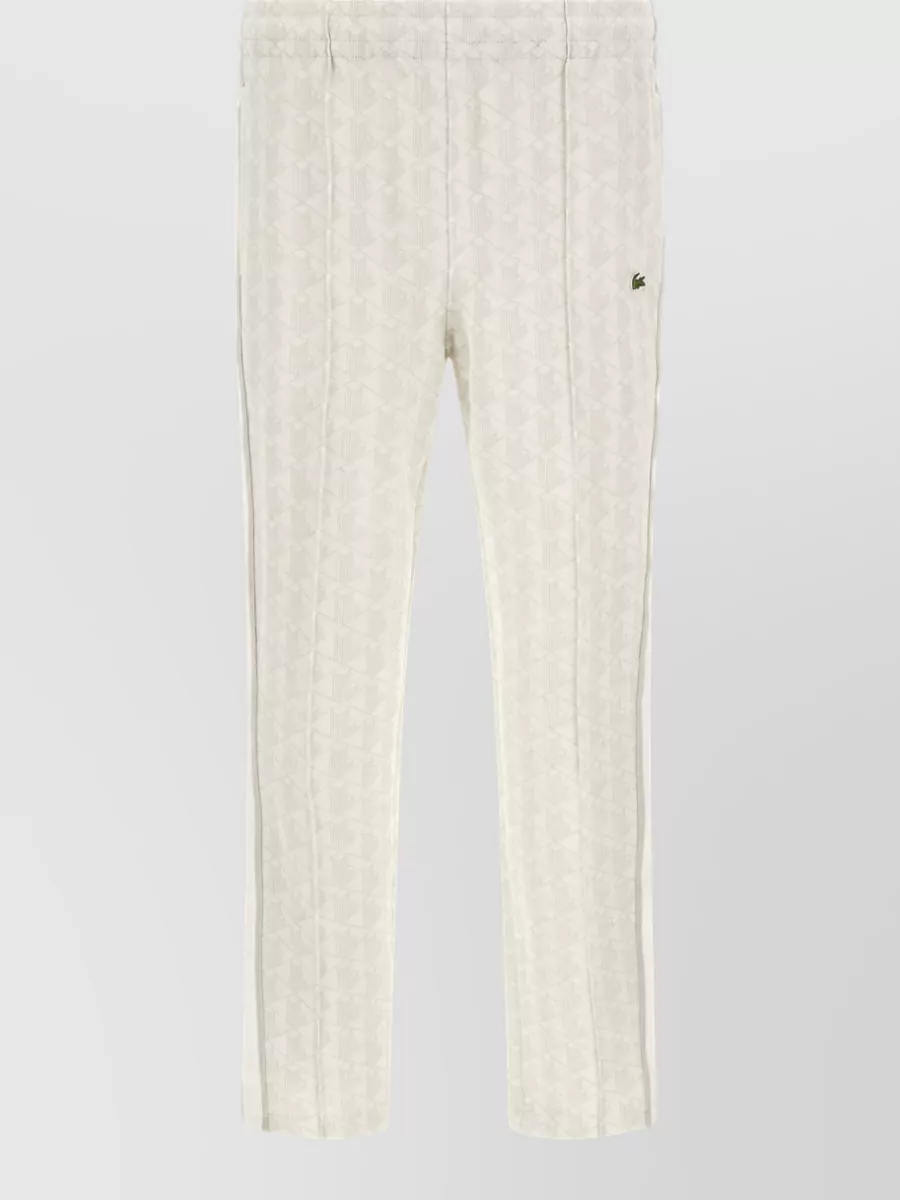 Lacoste Monogram jacquard straight-leg trousers