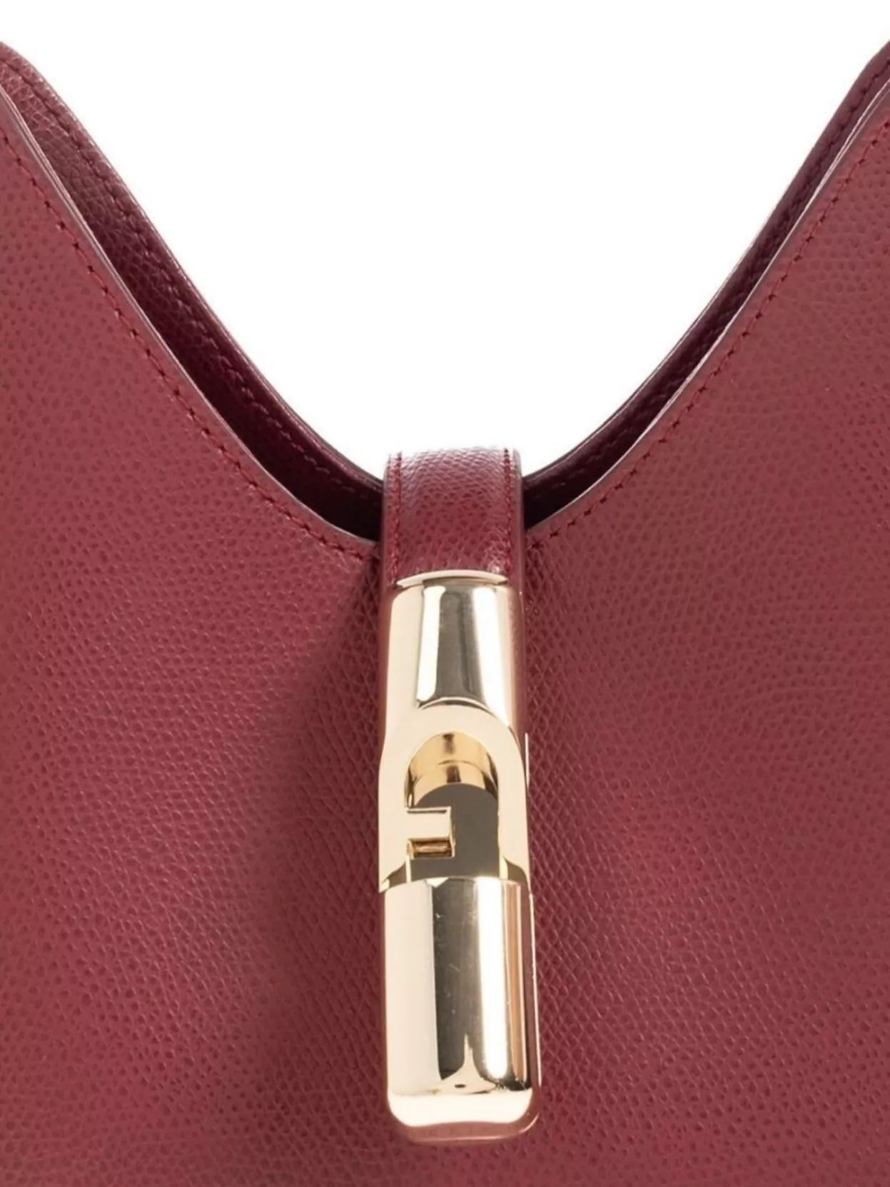 Furla Textured Shoulder Bag Adjustable Strap