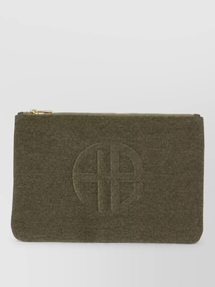 Anine Bing cotton clutch bag