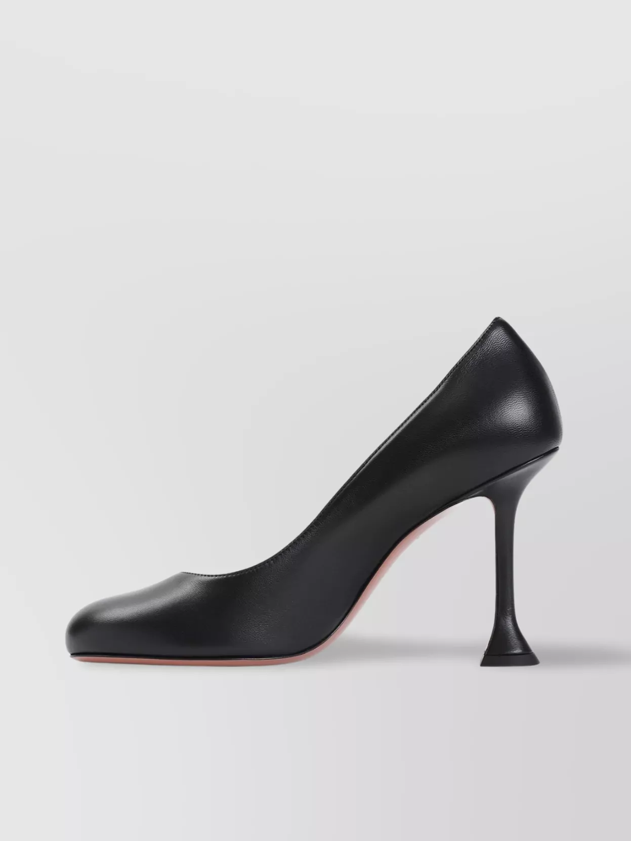 Amina Muaddi Iris Leather Pumps With Spool Heel