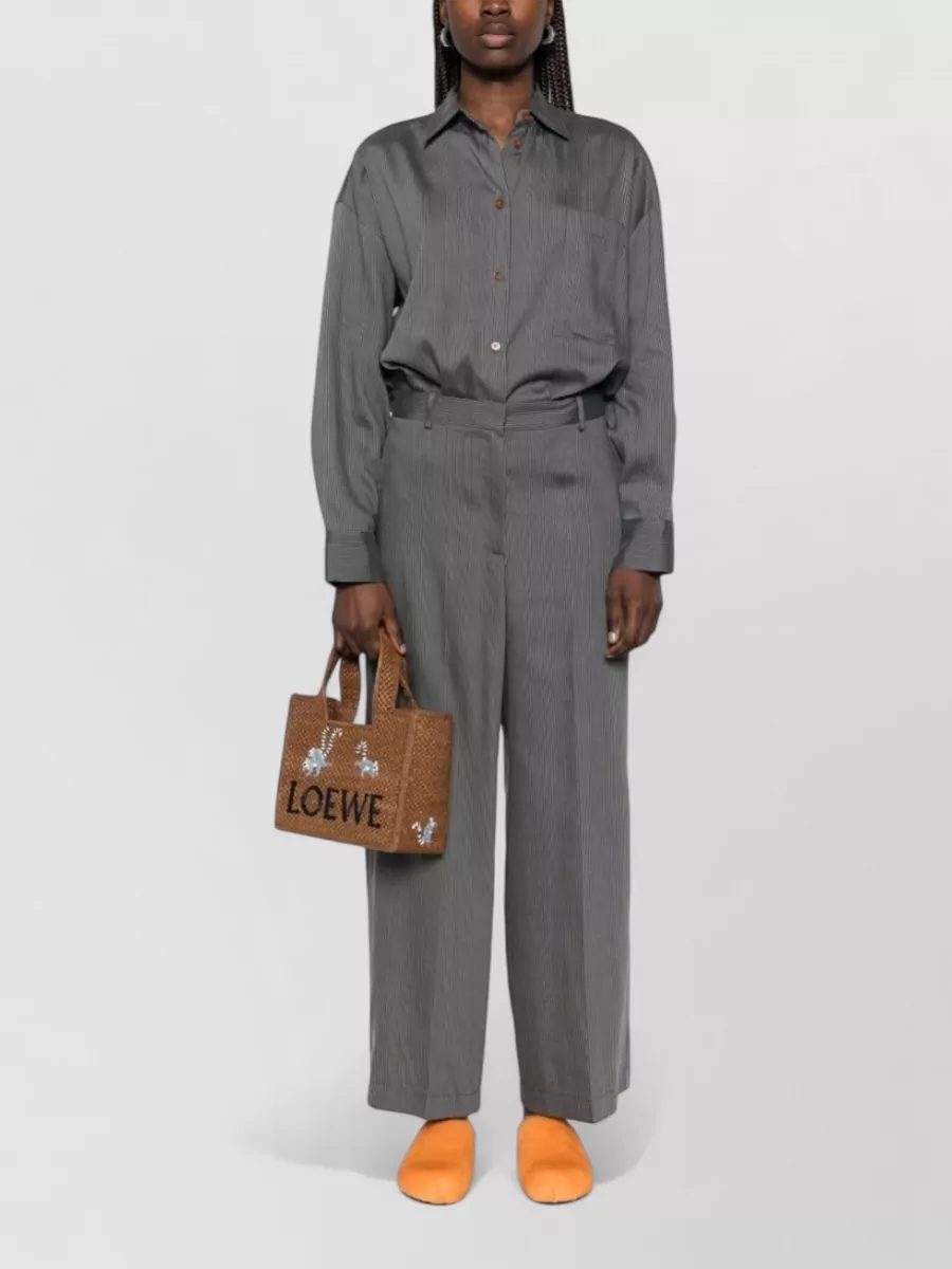 Alysi Pinstriped Long Jumpsuit