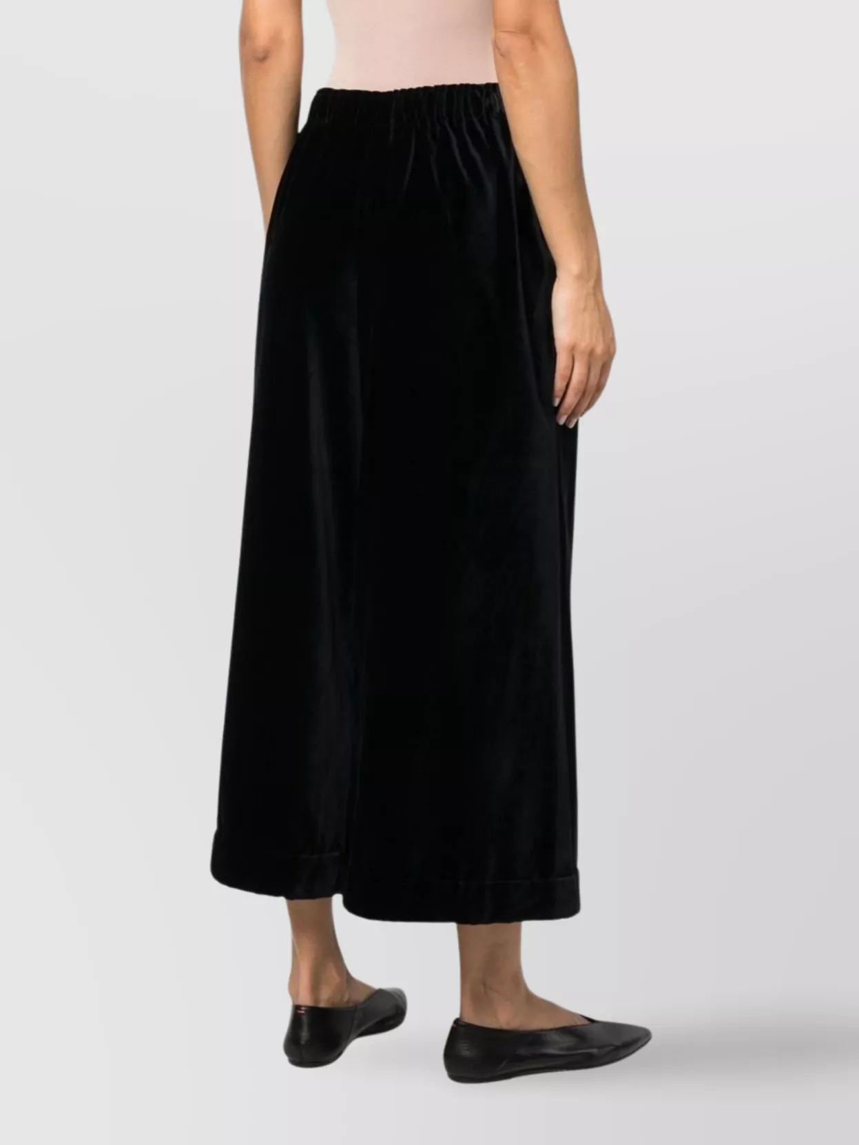 Daniela Gregis Soft Cotton Velvet Cropped Trousers