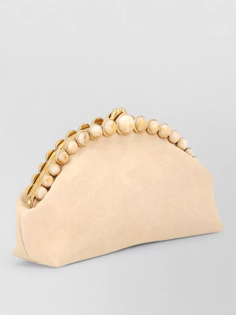 Cult Gaia Leather Clutch Bag