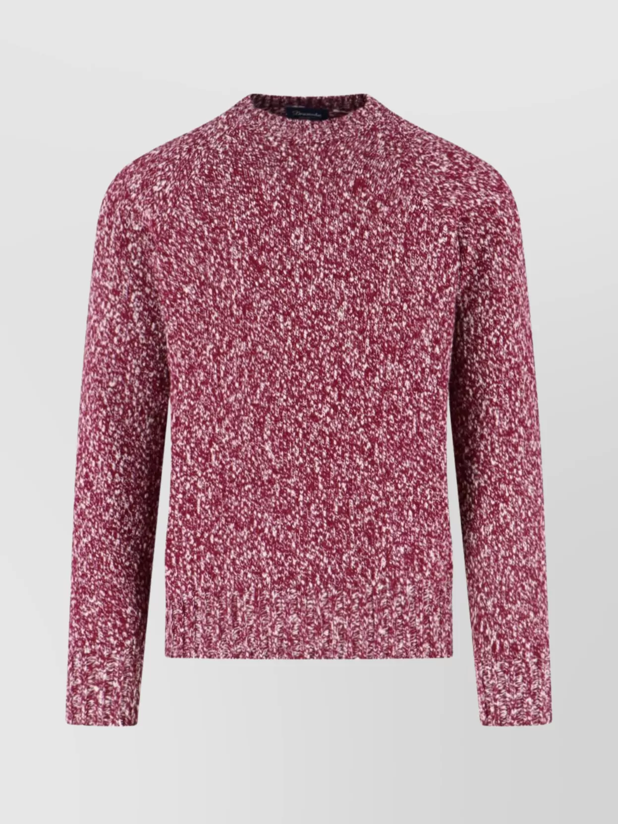 Drumohr Grape-coloured Pattern Wool Sweater In Multi
