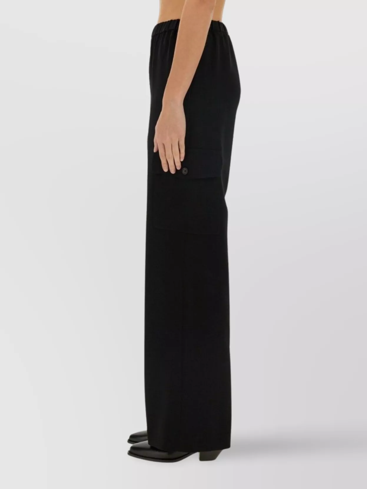 Aspesi Trousers With Multiple Pockets And Elastic Waistband