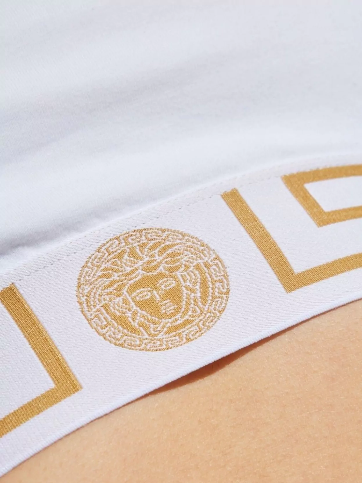 Versace Square Neck Racerback Stretch Cotton Lingerie