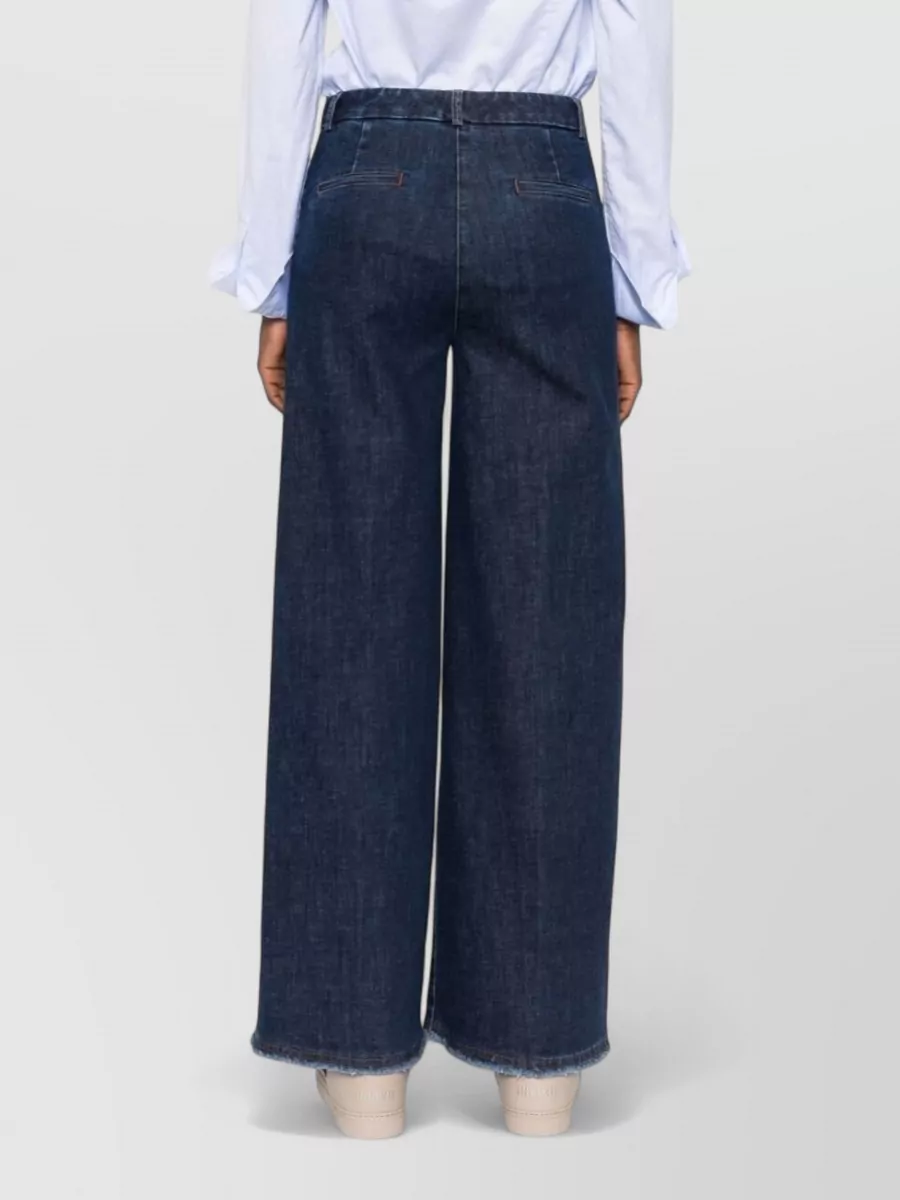 Via Masini 80 Cotton Wide-Leg Trousers