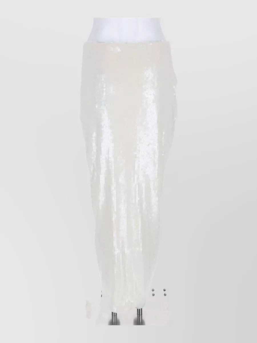 Rotate sequin knot fitted skirt